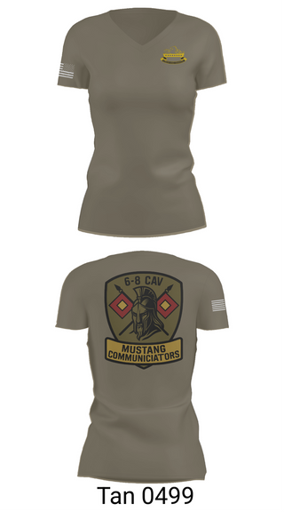 Womens Short Sleeve Vneck Shirt, 6-8 CAV, , Teamtime, Team time, sublimation, custom sports apparel, team uniforms, spirit wear, spiritwear, sports uniforms, custom shirts, team store, custom team store, fundraiser sports, apparel fundraiser
