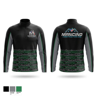 Quarter Zip Jacket, Mancino construction USA, , Teamtime, Team time, sublimation, custom sports apparel, team uniforms, spirit wear, spiritwear, sports uniforms, custom shirts, team store, custom team store, fundraiser sports, apparel fundraiser