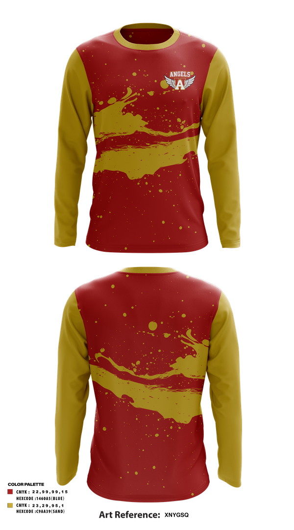 Long Sleeve Performance Shirt, Angels, , Teamtime, Team time, sublimation, custom sports apparel, team uniforms, spirit wear, spiritwear, sports uniforms, custom shirts, team store, custom team store, fundraiser sports, apparel fundraiser