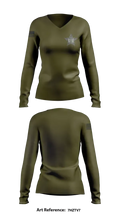 Walker county sheriffs office 50941417 Women's Long Sleeve V-neck Shirt - 2