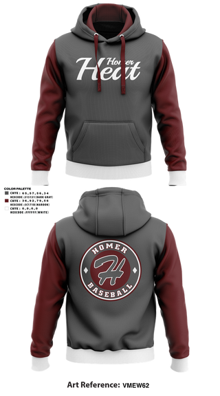 Hoodie, Homer Heat, Softball, Teamtime, Team time, sublimation, custom sports apparel, team uniforms, spirit wear, spiritwear, sports uniforms, custom shirts, team store, custom team store, fundraiser sports, apparel fundraiser