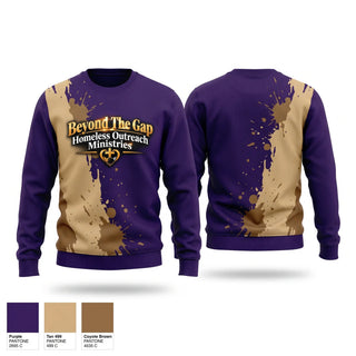 Crew Neck Sweatshirt, Beyond The Gap Homeless & Outreach Center, , Teamtime, Team time, sublimation, custom sports apparel, team uniforms, spirit wear, spiritwear, sports uniforms, custom shirts, team store, custom team store, fundraiser sports, apparel fundraiser