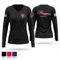 Hawaii Corrections and Rehabilitation 51031460 Women's Long Sleeve V-neck Shirt - 1