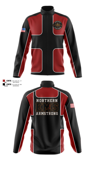 Fleece Jacket, Northern Armstrong EMS, EMS/EMT, Teamtime, Team time, sublimation, custom sports apparel, team uniforms, spirit wear, spiritwear, sports uniforms, custom shirts, team store, custom team store, fundraiser sports, apparel fundraiser