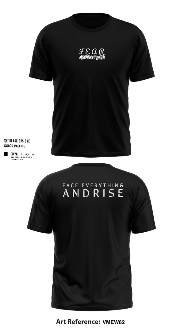 Short Sleeve Performance Shirt, FearLifestyle, , Teamtime, Team time, sublimation, custom sports apparel, team uniforms, spirit wear, spiritwear, sports uniforms, custom shirts, team store, custom team store, fundraiser sports, apparel fundraiser