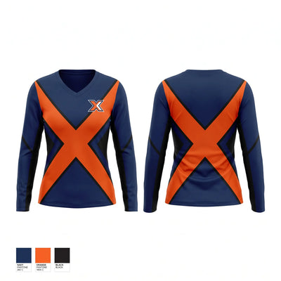 NM EXTREME Women's Long Sleeve V-neck Shirt - 1