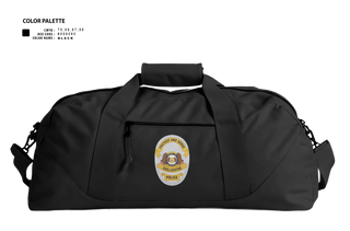Duffle Bag, Chillicothe Police, Police, Teamtime, Team time, sublimation, custom sports apparel, team uniforms, spirit wear, spiritwear, sports uniforms, custom shirts, team store, custom team store, fundraiser sports, apparel fundraiser