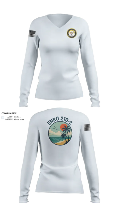 ENRO CLASS 210-2 84674028 Women's Long Sleeve V-neck Shirt - 21