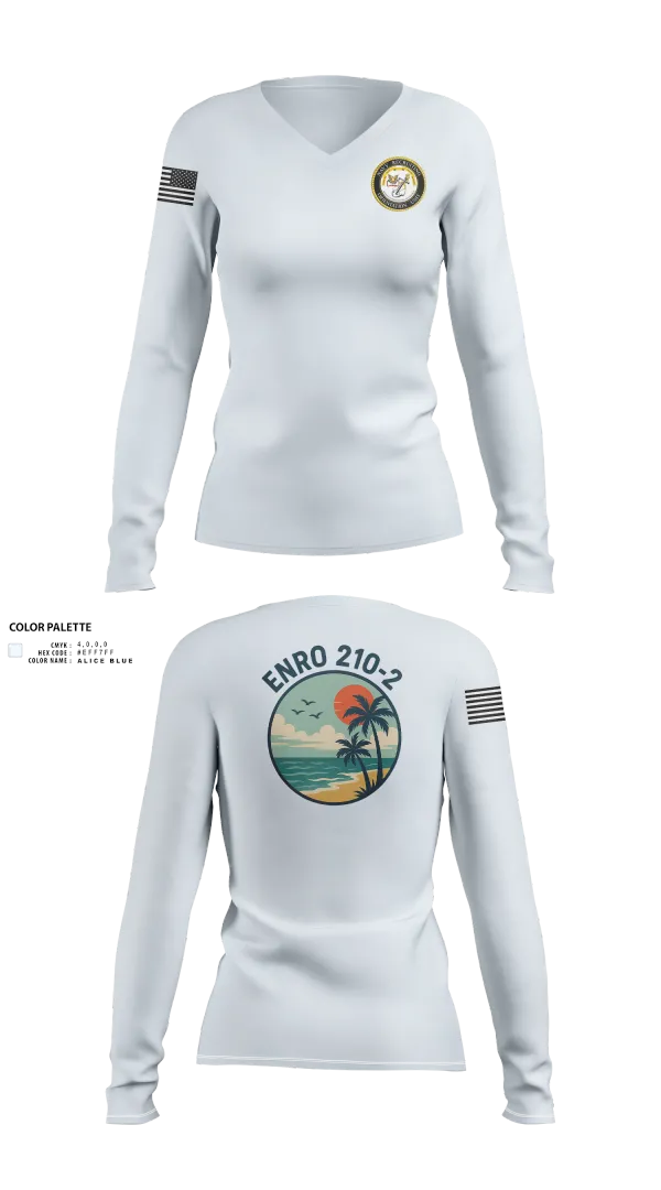 Womens Long Sleeve Vneck Shirt, ENRO CLASS 210-2, , Teamtime, Team time, sublimation, custom sports apparel, team uniforms, spirit wear, spiritwear, sports uniforms, custom shirts, team store, custom team store, fundraiser sports, apparel fundraiser