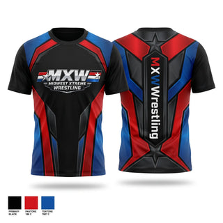 Short Sleeve Performance Shirt, Midwest Xtreme Wrestling, Wrestling, Teamtime, Team time, sublimation, custom sports apparel, team uniforms, spirit wear, spiritwear, sports uniforms, custom shirts, team store, custom team store, fundraiser sports, apparel fundraiser
