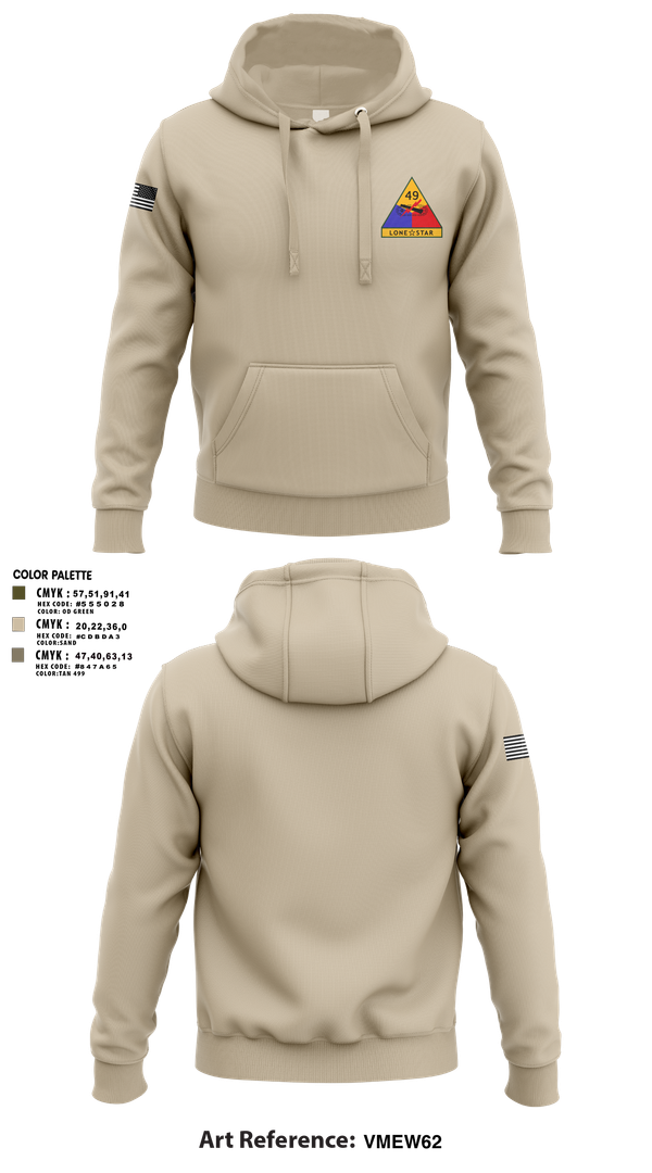 Hoodie, 49th Armored, , Teamtime, Team time, sublimation, custom sports apparel, team uniforms, spirit wear, spiritwear, sports uniforms, custom shirts, team store, custom team store, fundraiser sports, apparel fundraiser