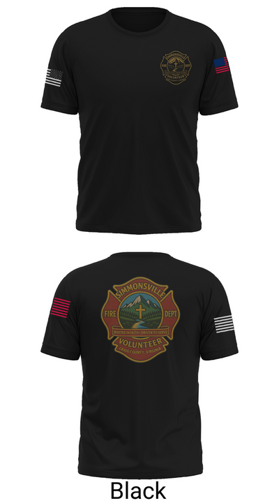 Simmonsville VFD 9385181 Short Sleeve Performance Shirt - 36