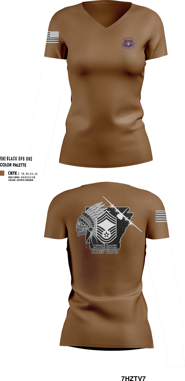 Womens Short Sleeve Vneck Shirt, LRAFB Chiefs Group, , Teamtime, Team time, sublimation, custom sports apparel, team uniforms, spirit wear, spiritwear, sports uniforms, custom shirts, team store, custom team store, fundraiser sports, apparel fundraiser