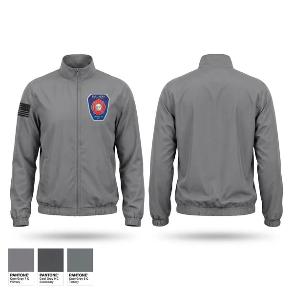 Windbreaker, Bull Head, Fire Department, Teamtime, Team time, sublimation, custom sports apparel, team uniforms, spirit wear, spiritwear, sports uniforms, custom shirts, team store, custom team store, fundraiser sports, apparel fundraiser