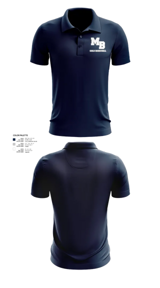 Short Sleeve Performance Polo, MB EAGLES Women's Basketball, Women's Basketball, Teamtime, Team time, sublimation, custom sports apparel, team uniforms, spirit wear, spiritwear, sports uniforms, custom shirts, team store, custom team store, fundraiser sports, apparel fundraiser