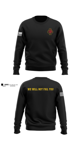 Crew Neck Sweatshirt, C Co 1-141 IN, Army, Teamtime, Team time, sublimation, custom sports apparel, team uniforms, spirit wear, spiritwear, sports uniforms, custom shirts, team store, custom team store, fundraiser sports, apparel fundraiser