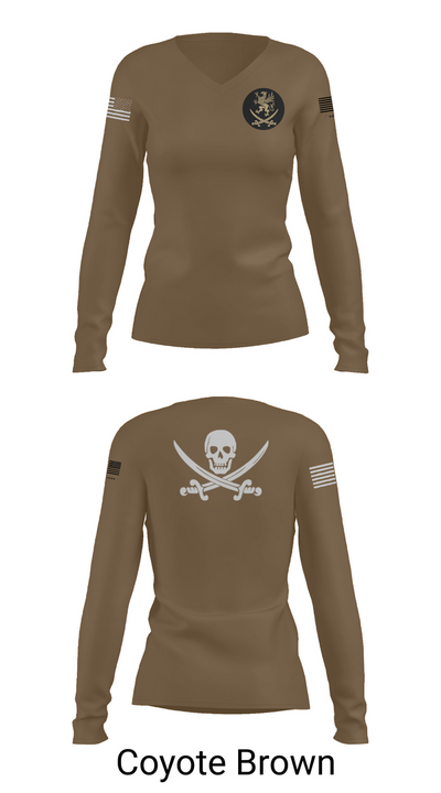 321 CRS 14466918 Women's Long Sleeve V-neck Shirt - 17
