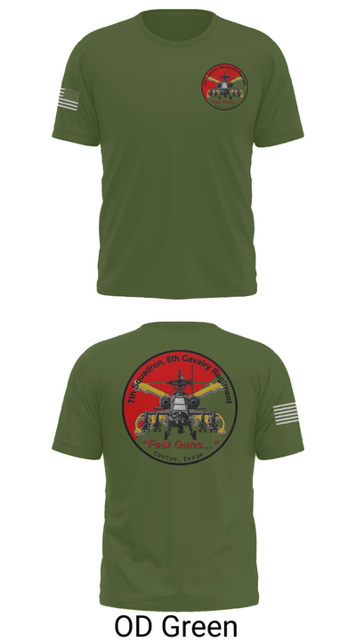 7th Squadron, Sixth Cavalry Regiment 24299123 Short Sleeve Performance Shirt - 56