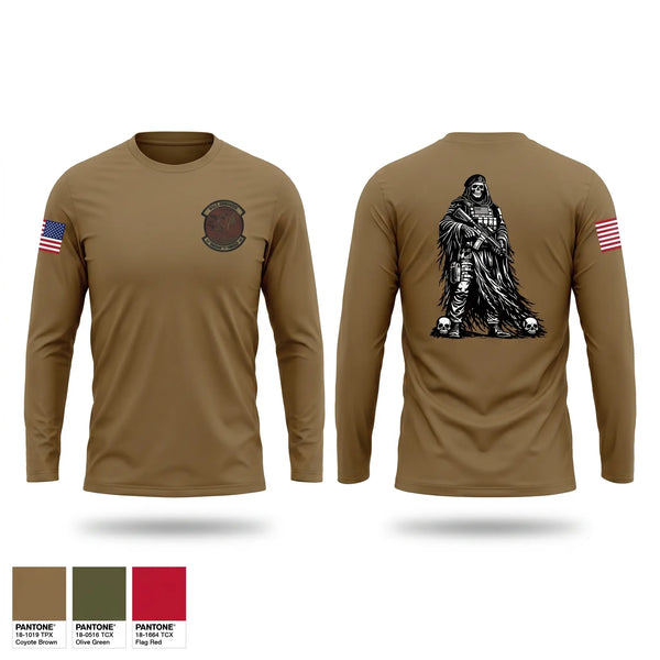 Long Sleeve Performance Shirt, 7th Security Forces Squadron, Air Force, Teamtime, Team time, sublimation, custom sports apparel, team uniforms, spirit wear, spiritwear, sports uniforms, custom shirts, team store, custom team store, fundraiser sports, apparel fundraiser