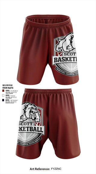 Athletic Shorts With Pockets, Toledo Scott Bulldogs, Men's Basketball, Teamtime, Team time, sublimation, custom sports apparel, team uniforms, spirit wear, spiritwear, sports uniforms, custom shirts, team store, custom team store, fundraiser sports, apparel fundraiser
