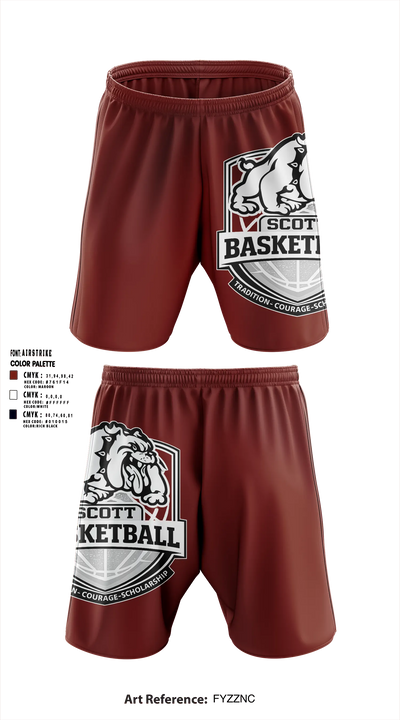 Toledo Scott Bulldogs Athletic Shorts With Pockets - 5
