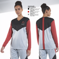Big Foot Chiefs 52299440 Women's Long Sleeve V-neck Shirt - 1