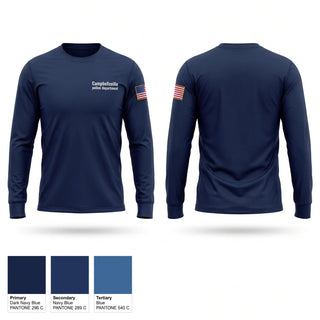 Long Sleeve Performance Shirt, Campbellsville police department, Police, Teamtime, Team time, sublimation, custom sports apparel, team uniforms, spirit wear, spiritwear, sports uniforms, custom shirts, team store, custom team store, fundraiser sports, apparel fundraiser