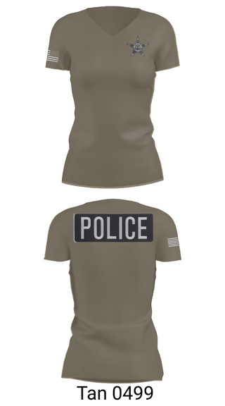 Womens Short Sleeve Vneck Shirt, Round Lake Park Police Department, Police, Teamtime, Team time, sublimation, custom sports apparel, team uniforms, spirit wear, spiritwear, sports uniforms, custom shirts, team store, custom team store, fundraiser sports, apparel fundraiser