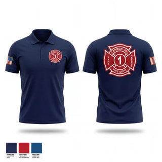 Short Sleeve Performance Polo, Carbon Volunteer Fire Department, Fire Department, Teamtime, Team time, sublimation, custom sports apparel, team uniforms, spirit wear, spiritwear, sports uniforms, custom shirts, team store, custom team store, fundraiser sports, apparel fundraiser