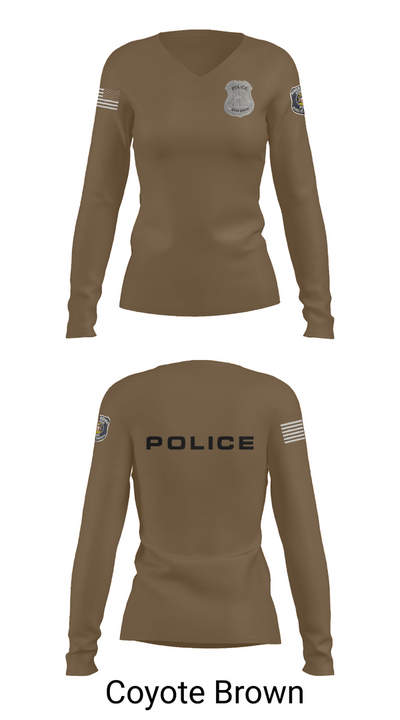 RRPD 85148430 Women's Long Sleeve V-neck Shirt - 16