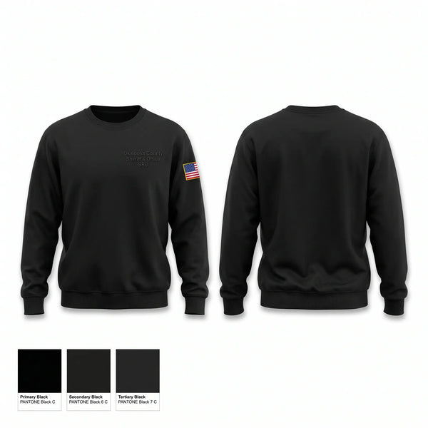 Crew Neck Sweatshirt, Okaloosa County Sheriff’s Office SRO, Police, Teamtime, Team time, sublimation, custom sports apparel, team uniforms, spirit wear, spiritwear, sports uniforms, custom shirts, team store, custom team store, fundraiser sports, apparel fundraiser