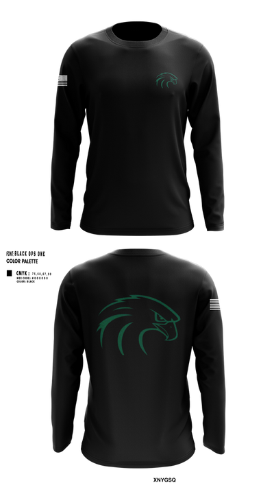 River Hawks 91218666 Long Sleeve Performance Shirt 100