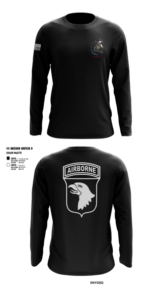 Long Sleeve Performance Shirt, 2nd Flt Platoon, B/101 Avn Regt, 101st ABN DIV, , Teamtime, Team time, sublimation, custom sports apparel, team uniforms, spirit wear, spiritwear, sports uniforms, custom shirts, team store, custom team store, fundraiser sports, apparel fundraiser