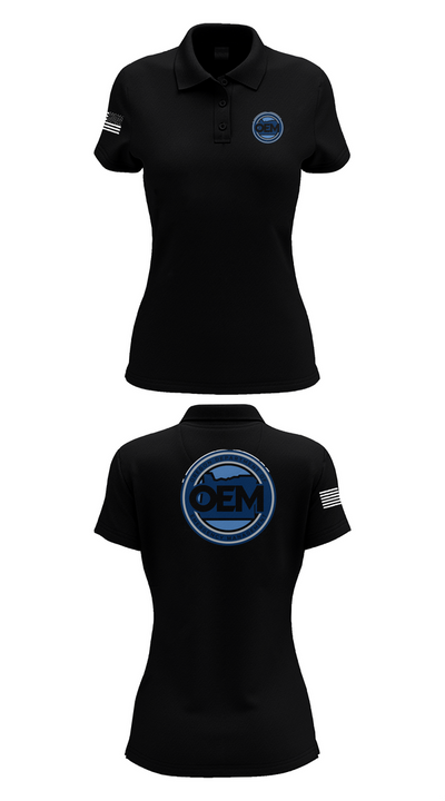 Oregon Emergency Management 48984222 Women's Short Sleeve Performance Polo  - 33