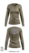 ARCC 53537079 Women's Long Sleeve V-neck Shirt - 108