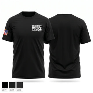 Old School Cotton Feel Shirt, Fairmont Police Department, Police, Teamtime, Team time, sublimation, custom sports apparel, team uniforms, spirit wear, spiritwear, sports uniforms, custom shirts, team store, custom team store, fundraiser sports, apparel fundraiser
