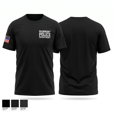 Old School Cotton Feel Shirt, Fairmont Police Department, Police, Teamtime, Team time, sublimation, custom sports apparel, team uniforms, spirit wear, spiritwear, sports uniforms, custom shirts, team store, custom team store, fundraiser sports, apparel fundraiser