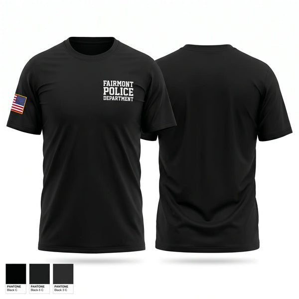 Old School Cotton Feel Shirt, Fairmont Police Department, Police, Teamtime, Team time, sublimation, custom sports apparel, team uniforms, spirit wear, spiritwear, sports uniforms, custom shirts, team store, custom team store, fundraiser sports, apparel fundraiser