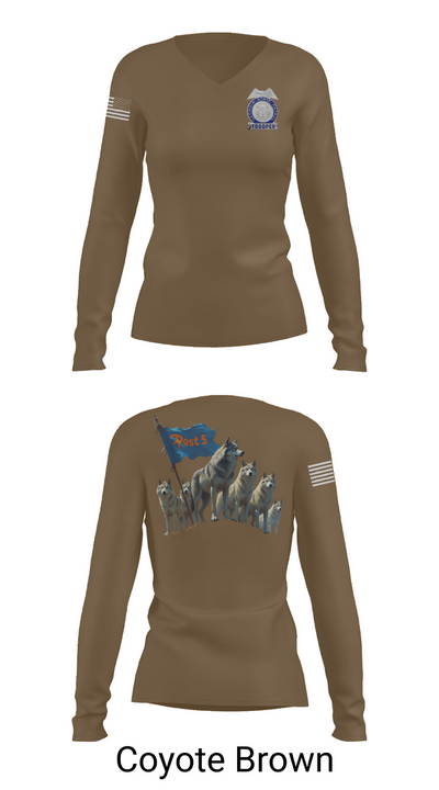 GSP POST 5 DALTON 6815888 Women's Long Sleeve V-neck Shirt - 16