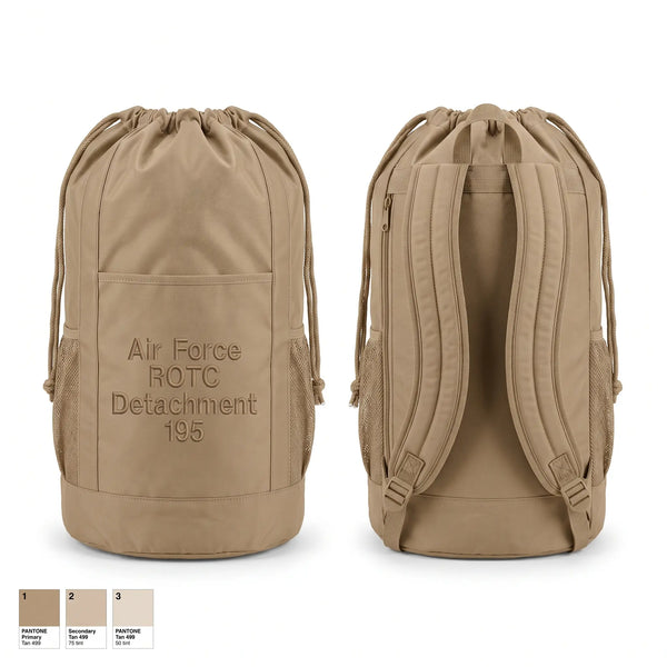 Gear Bag, Air Force ROTC Detachment 195, Air Force, Teamtime, Team time, sublimation, custom sports apparel, team uniforms, spirit wear, spiritwear, sports uniforms, custom shirts, team store, custom team store, fundraiser sports, apparel fundraiser