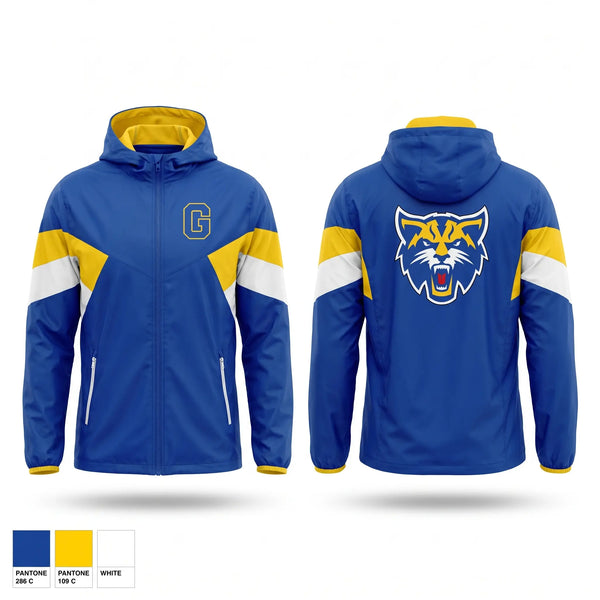 Windbreaker, Wildcats, Men's Basketball, Teamtime, Team time, sublimation, custom sports apparel, team uniforms, spirit wear, spiritwear, sports uniforms, custom shirts, team store, custom team store, fundraiser sports, apparel fundraiser