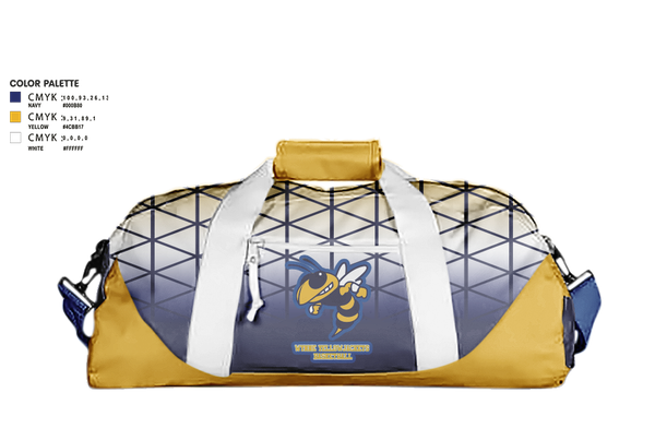 Duffle Bag, Wynne Yellowjackets, Men's Basketball, Teamtime, Team time, sublimation, custom sports apparel, team uniforms, spirit wear, spiritwear, sports uniforms, custom shirts, team store, custom team store, fundraiser sports, apparel fundraiser