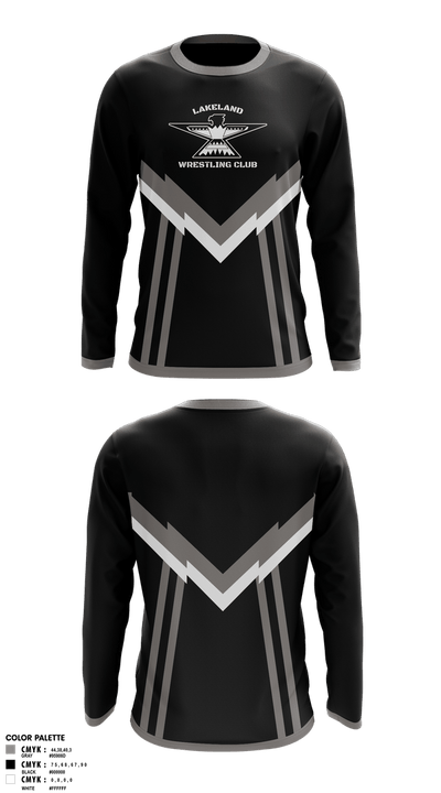 LAKELAND WRESTLING CLUB 15399387 Long Sleeve Performance Shirt 1