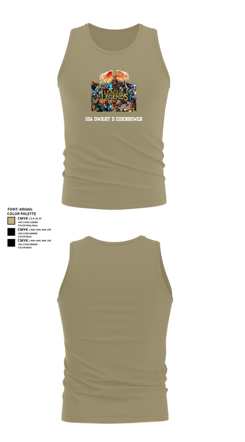 Tank Top, USA Dwight d eisenhower, , Teamtime, Team time, sublimation, custom sports apparel, team uniforms, spirit wear, spiritwear, sports uniforms, custom shirts, team store, custom team store, fundraiser sports, apparel fundraiser