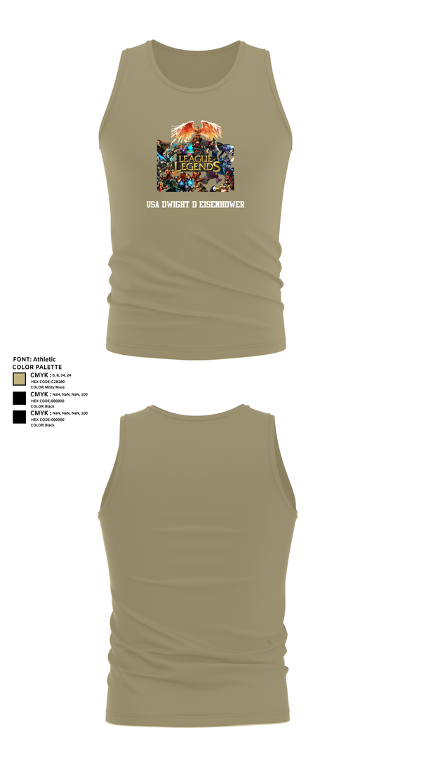 Tank Top, USA Dwight d eisenhower, , Teamtime, Team time, sublimation, custom sports apparel, team uniforms, spirit wear, spiritwear, sports uniforms, custom shirts, team store, custom team store, fundraiser sports, apparel fundraiser