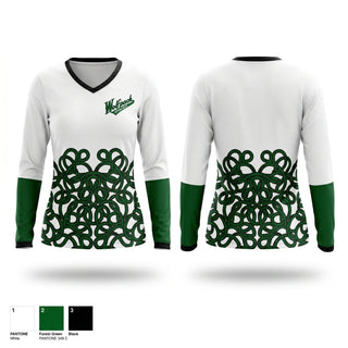 Womens Long Sleeve Vneck Shirt, Wolfpack, Softball, Teamtime, Team time, sublimation, custom sports apparel, team uniforms, spirit wear, spiritwear, sports uniforms, custom shirts, team store, custom team store, fundraiser sports, apparel fundraiser