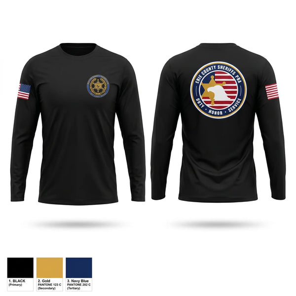 Long Sleeve Performance Shirt, Erie County Sheriff's Office PBA, Police, Teamtime, Team time, sublimation, custom sports apparel, team uniforms, spirit wear, spiritwear, sports uniforms, custom shirts, team store, custom team store, fundraiser sports, apparel fundraiser