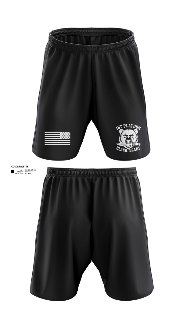 Athletic Shorts With Pockets, 1ST PLT, 94MP, Army, Teamtime, Team time, sublimation, custom sports apparel, team uniforms, spirit wear, spiritwear, sports uniforms, custom shirts, team store, custom team store, fundraiser sports, apparel fundraiser