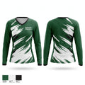 Schuyler Warriors Women's Long Sleeve V-neck Shirt - 1