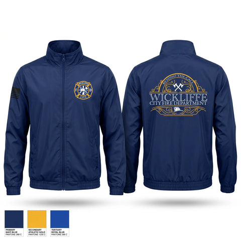 Windbreaker, WICKLIFFE CITY FIRE DEPARTMENT, Fire Department, Teamtime, Team time, sublimation, custom sports apparel, team uniforms, spirit wear, spiritwear, sports uniforms, custom shirts, team store, custom team store, fundraiser sports, apparel fundraiser